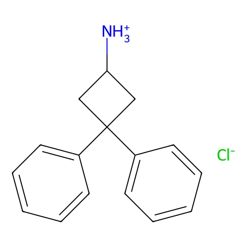 3,3-Diphenylcyclobutylamine hydrochloride structure