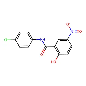 4'-Chloro-2-Hydroxy-5-nitrobenzanilide structure