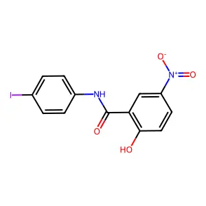 2-Hydroxy-n-(4-iodophenyl)-5-nitrobenzamide structure