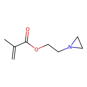 2-Propenoic acid, 2-methyl-, 2-(1-aziridinyl)ethyl ester structure