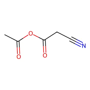 Acetic acid, 2-cyano-, anhydride with acetic acid structure
