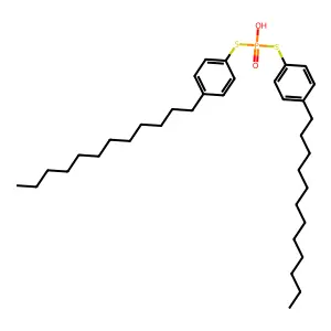 Benzenethiol, 4-dodecyl-, 1,1'-(hydrogen phosphorodithioate) structure