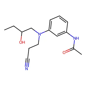 Acetamide, N-[3-[(2-cyanoethyl)(2-hydroxybutyl)amino]phenyl]- structure