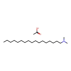 1-Heptadecanamine, N,N-dimethyl-, acetate (1:1) structure