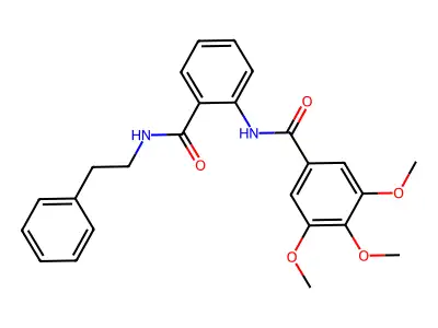 3,4,5-trimethoxy-N-(2-{[(2-phenylethyl)amino]carbonyl}phenyl)benzamide structure