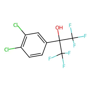 Benzenemethanol, 3,4-dichloro-alpha,alpha-bis(trifluoromethyl)- structure