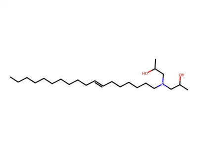 1-[2-Hydroxypropyl(octadec-7-enyl)amino]propan-2-ol structure