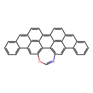 Dinaphtho(1',2',3':3,4;3'',2'',1'':9,10)perylo(1,12-def)(1,3)oxazepine structure