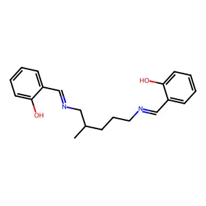 Phenol, 2,2'-[(2-methyl-1,5-pentanediyl)bis(nitrilomethylidyne)]bis- structure