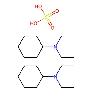Cyclohexanamine, N,N-diethyl-, sulfate (2:1) structure