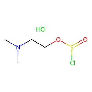 Chlorosulfurous acid, 2-(dimethylamino)ethyl ester, hydrochloride (1:1) structure