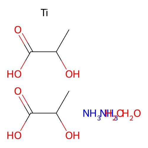 Azane;2-hydroxypropanoic acid;titanium;dihydrate structure