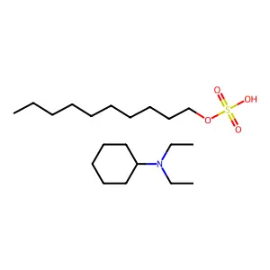 Sulfuric acid, monodecyl ester, compd. with N,N-diethylcyclohexanamine (1:1) structure