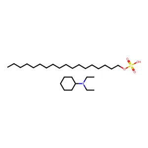 Sulfuric acid, monooctadecyl ester, compd. with N,N-diethylcyclohexanamine (1:1) structure