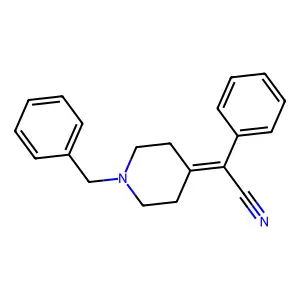 2-(1-Benzylpiperidin-4-ylidene)-2-phenylacetonitrile structure
