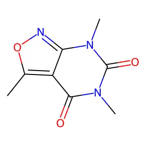 Isoxazolo(3,4-d)pyrimidine-4,6(5H,7H)-dione, 3,5,7-trimethyl- structure
