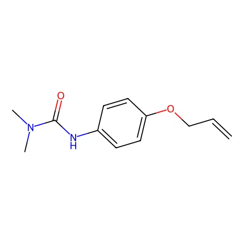 Urea, N,N-dimethyl-N'-(4-(2-propenyloxy)phenyl)- structure