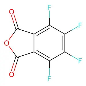 Tetrafluorophthalic anhydride structure