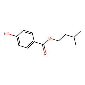 Isoamyl 4-hydroxybenzoate structure