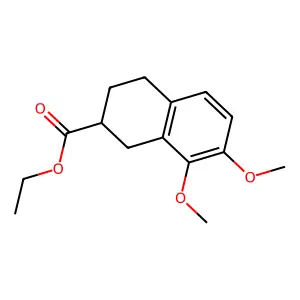 Ethyl 7,8-dimethoxy-1,2,3,4-tetrahydronaphthalene-2-carboxylate structure