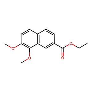 Ethyl 7,8-dimethoxynaphthalene-2-carboxylate structure