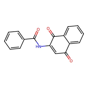 N-(1,4-dioxonaphthalen-2-yl)benzamide structure