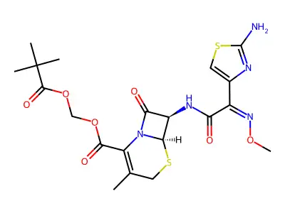 Cefetamet pivoxyl structure