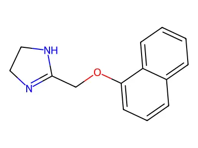 2-{[(Naphthalen-1-yl)oxy]methyl}-4,5-dihydro-1H-imidazole structure