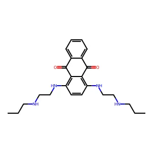 9,10-Anthracenedione, 1,4-bis((2-(propylamino)ethyl)amino)- structure