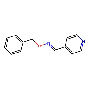 4-Pyridinecarboxaldehyde, O-(phenylmethyl)oxime structure