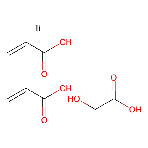 Diacryl glycolyl titanate structure