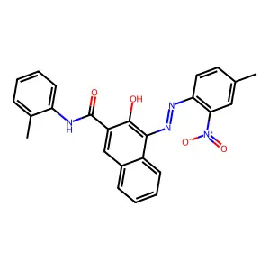 3-Hydroxy-4-((4-methyl-2-nitrophenyl)azo)-N-(o-tolyl)naphthalene-2-carboxamide structure