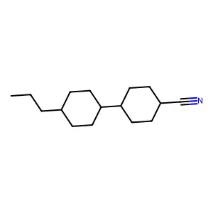 [1,1'-Bicyclohexyl]-4-carbonitrile, 4'-propyl-, (trans,trans)- structure