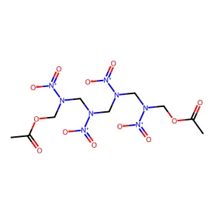 2,4,6,8-Tetranitro-2,4,6,8-tetraazanonane-1,9-diyl diacetate structure