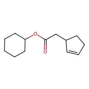 2-Cyclopentene-1-acetic acid, cyclohexyl ester structure
