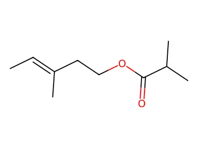 3-Methylpent-3-enyl 2-methylpropanoate structure