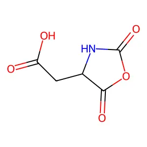 2,5-Dioxooxazolidine-4-acetic acid structure