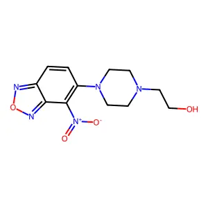 2-[4-(4-Nitro-2,1,3-benzoxadiazol-5-yl)piperazin-1-yl]ethanol structure