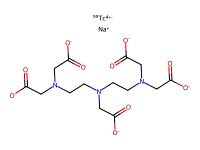 Technetium tc 99m pentetate structure