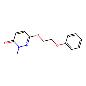 2-Methyl-6-(2-phenoxyethoxy)pyridazin-3-one structure