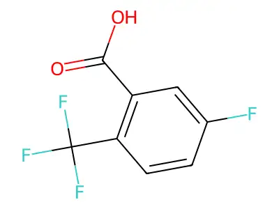5-Fluoro-2-(trifluoromethyl)benzoic acid structure