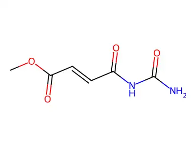 Methyl 4-(carbamoylamino)-4-oxobut-2-enoate structure