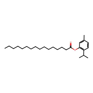 5-Methyl-2-(1-methylethyl)phenyl palmitate structure