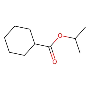 Cyclohexanecarboxylic acid, 1-methylethyl ester structure
