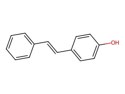 4-Hydroxystilbene structure