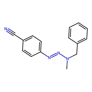 p-(3-Benzyl-3-methyl-1-triazeno)benzonitrile structure