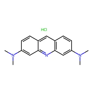 1-N,1-N,7-N,7-N-tetramethylacridine-1,7-diamine;hydrochloride structure