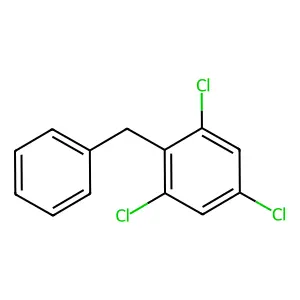 Benzene, trichloro(phenylmethyl)- structure