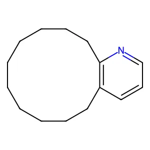 5,6,7,8,9,10,11,12,13,14-Decahydrocyclododeca(b)pyridine structure