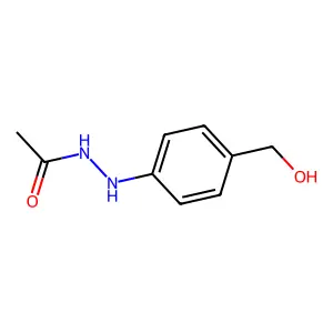 N'-acetyl-N'-(4-hydroxymethyl)phenylhydrazine structure